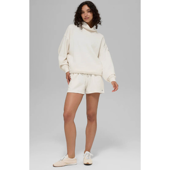 Alo Polar Fleece Hazy Pullover in Ivory NWT Size XS - Picture 3 of 6